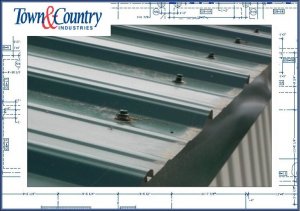 Town & Country: 3″ Aluminum Roof Riser Panels (MPS 20-26205)