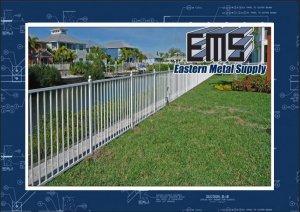 Eastern Metal Supply: Mechanical Aluminum Picket Fence and Gate
