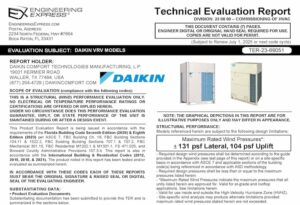 DAIKIN: VRV Model Units 2023 FBC