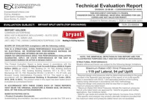 Bryant: Split System Units (Top Discharge) 2023 Update