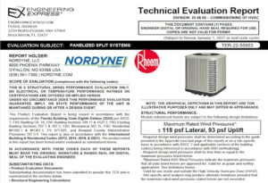 Nordyne: Panelized Split Systems Technical Evaluation Report