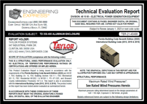 TPS: TD 350-400 Aluminum Enclosure (TER 21-40499)