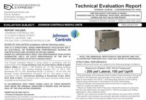 Johnson Controls: Respac Units 2023 Update