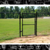 Chain link fence and gate