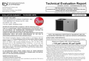 Rheem: Packaged Units 2023 Update