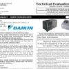 DAIKIN: A/C Package Units Evaluation 2023 Update