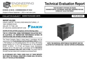 DAIKIN: A/C Package Units Evaluation