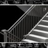 aluminum stair railing plan