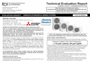 Mitsubishi Electric / American Standard: Nv-Series System Units