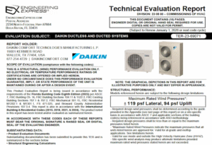 DAIKIN: Ductless and Ducted Systems Technical Evaluation Report