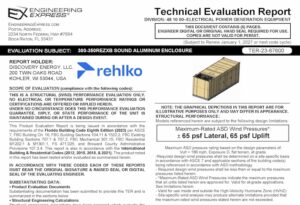 Rehlko: 300-350REZXB Sound Aluminum Enclosure Technical Evaluation Report