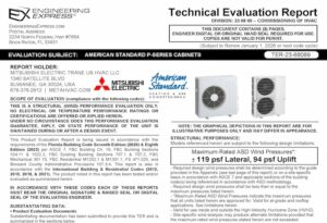 Mitsubishi Electric / American Standard: P-Series Cabinets