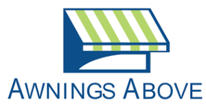 awnings above logo