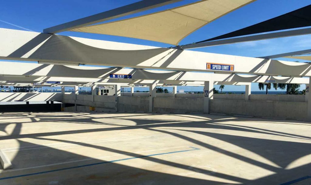 MCH Grove Bay Parking Garage Engineering Express | shade sail
