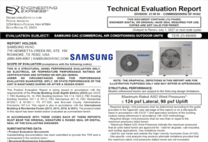 Samsung: Commercial Air Conditioning (CAC) Outdoor Units
