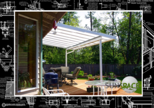 Sunspace: Acrylic Roof Open-Walled Sunroom Master Plan Sheet