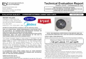 Carrier / Bryant / Midea: Cabinet Size D Units