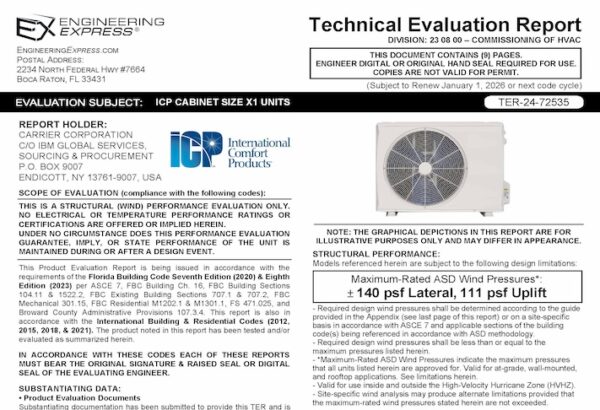 ICP: Cabinet Size X1 Units 2023 Update