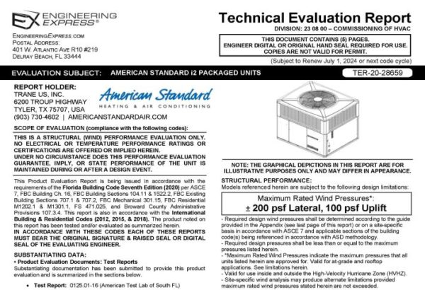 American Standard: i2 Packaged Units