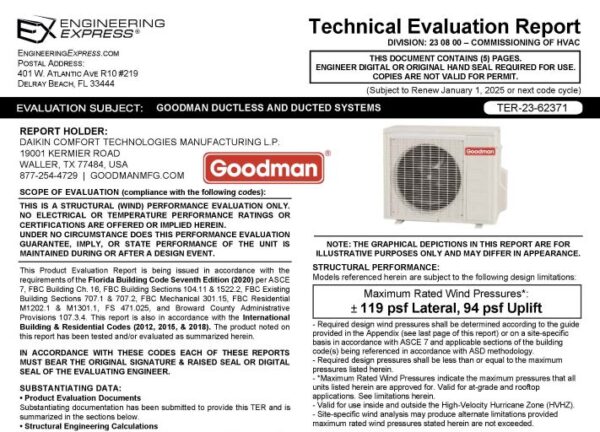 Goodman: Ductless and Ducted Systems