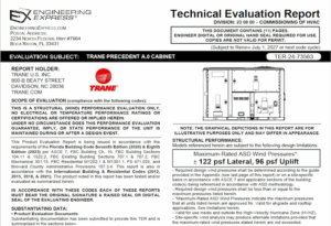 Trane: Precedent A.0 Cabinet Units