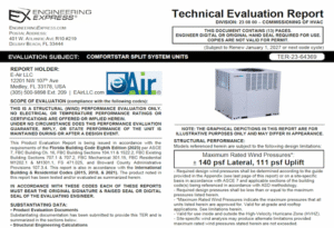 eAir: ComfortStar Small Packaged Units Technical Evaluation Report