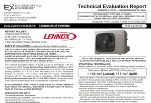 Lennox: Split Systems Technical Evaluation