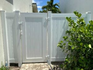PVC Tongue and groove fence and gate