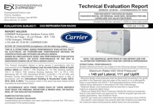 Carrier: CO2 Refrigeration Racks Technical Evaluation