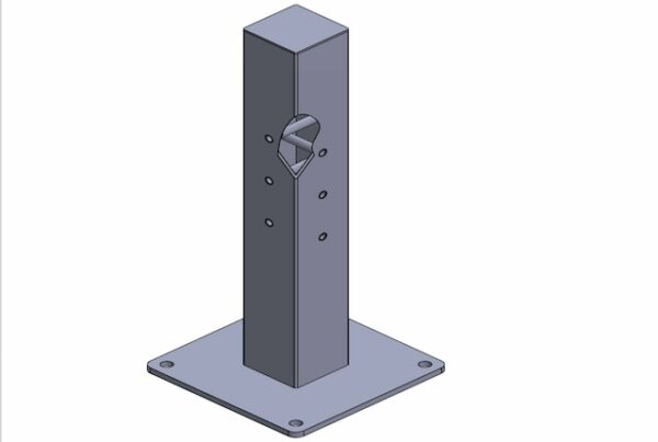 Sleekfence: Steel Baseplate And Insert for Aluminum Fence Posts Performance Evaluation