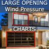 Large opening - garage wind pressure charts