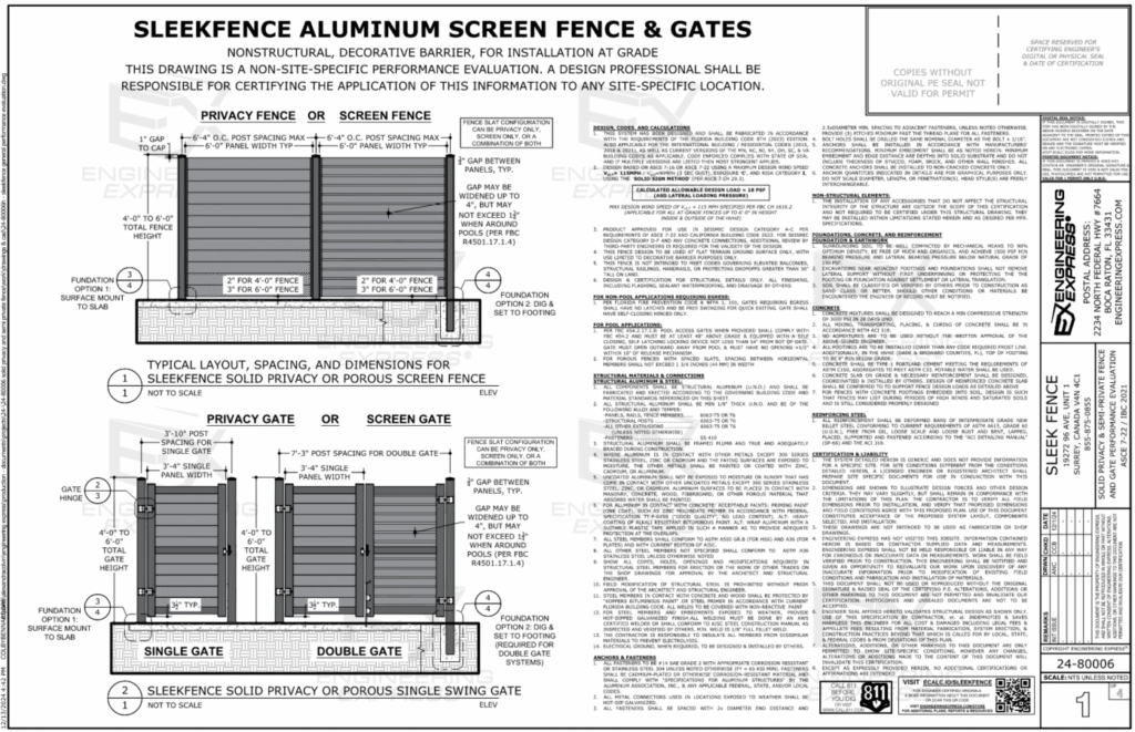 Sleekfence performance eval