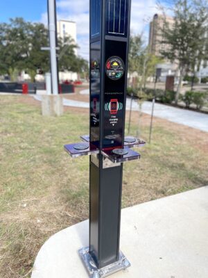 Houston-Spark-park-PowerStack-solar-device-charger-Engineering Express