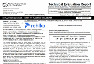 Rehlko: KD230-300 Enclosures (All Certs) Technical Evaluation
