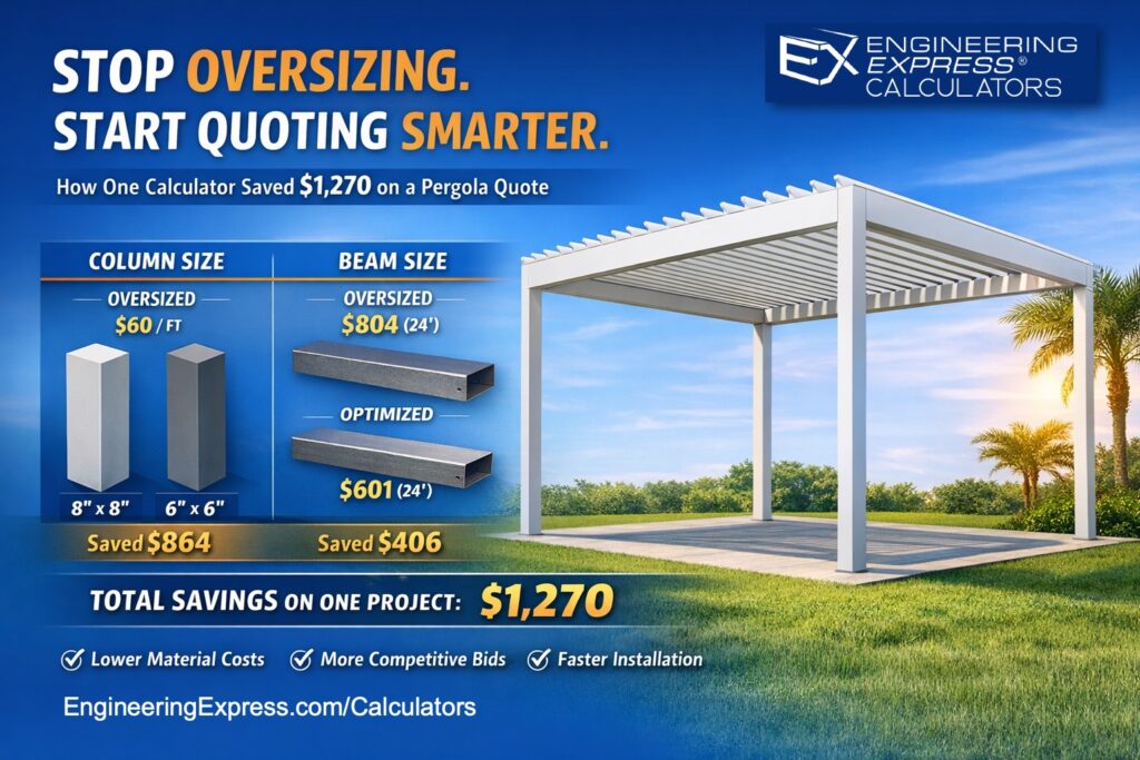 Engineering Express Calculator Savings Graphic