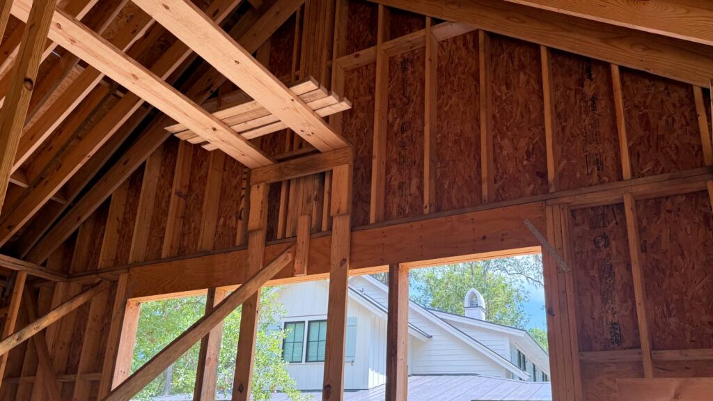 Gabled End Wood Framing