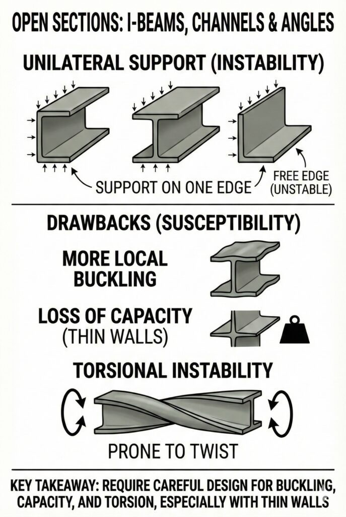 Slenderness Open Sections