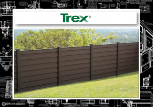 Trex: Horizons 6′ – 8′ Tall Fence & Gate – Horizontal Slats (MPS 21-42902)